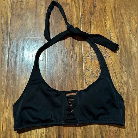 PINK Black Bikini Top S - Picture 1 of 5